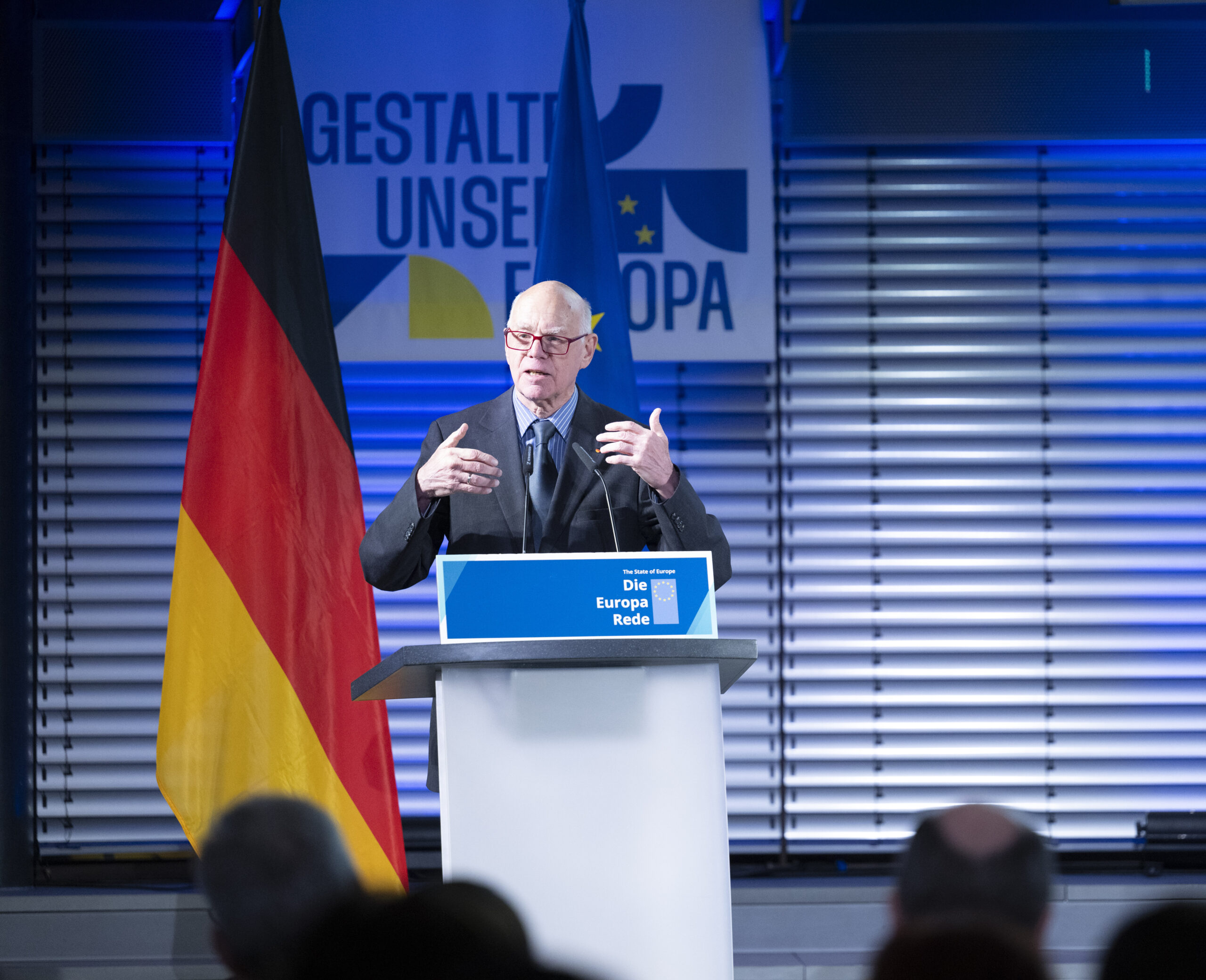 Berlin, 10.11.2025: Europa-Rede von Manfred Weber, Partei- und Fraktionsvorsitzender der Europäischen Volkspartei (EVP) im Allianz Forum. Foto: KAS/Jens Jeske