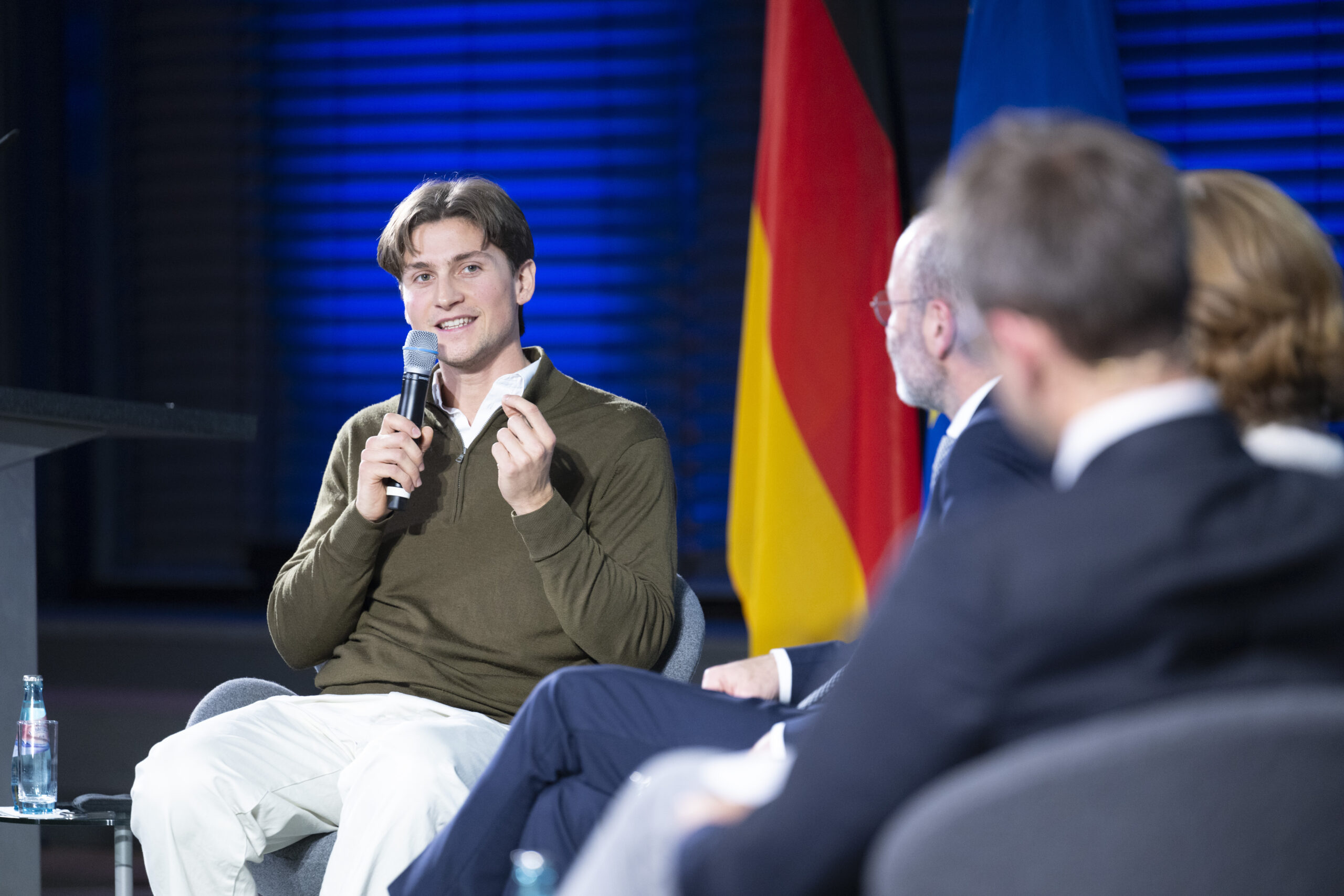Berlin, 10.11.2025: Europa-Rede von Manfred Weber, Partei- und Fraktionsvorsitzender der Europäischen Volkspartei (EVP) im Allianz Forum. Foto: KAS/Jens Jeske