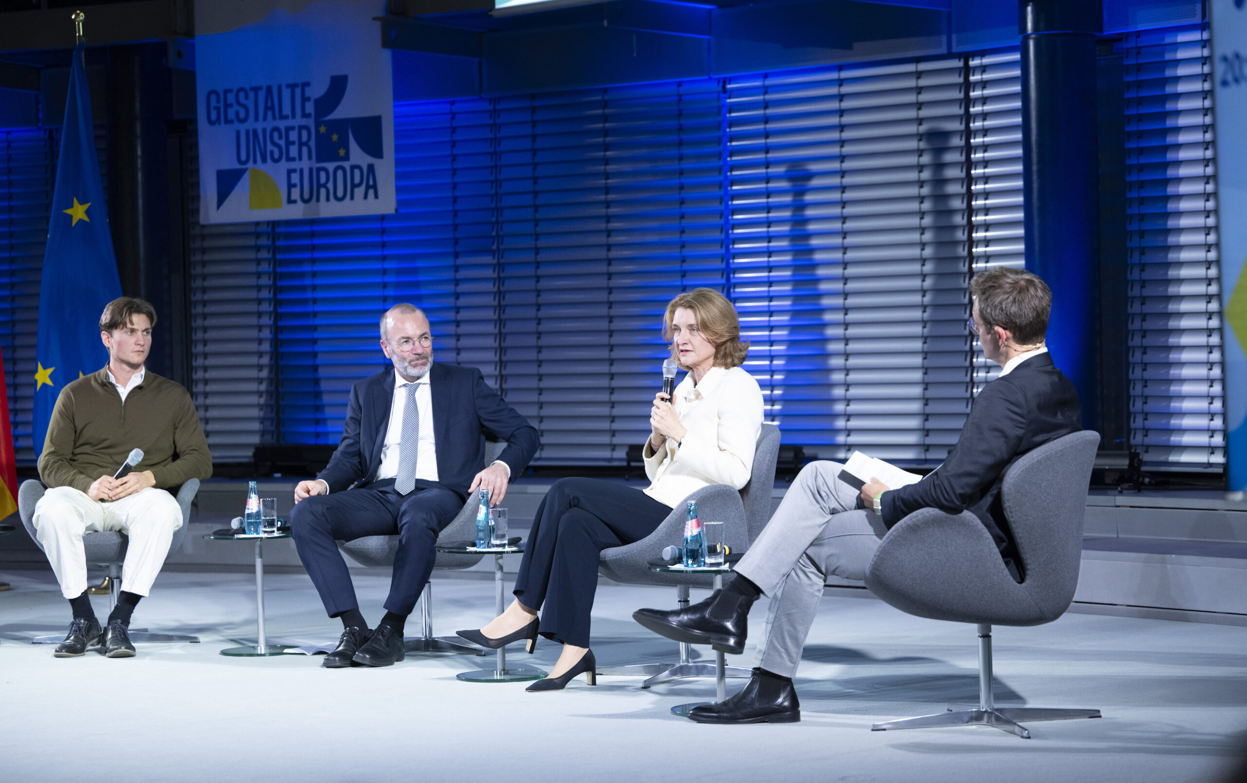 Berlin, 10.11.2025: Europa-Rede von Manfred Weber, Partei- und Fraktionsvorsitzender der Europäischen Volkspartei (EVP) im Allianz Forum. Foto: KAS/Jens Jeske