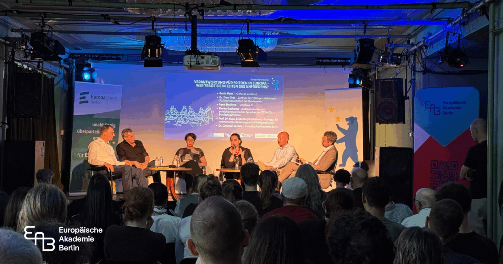 Kontrovers auf der Bühne. Europa im Grünen Salon.