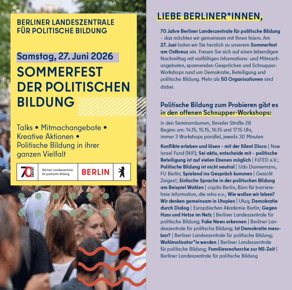 Sommerfest der politischen Bildung